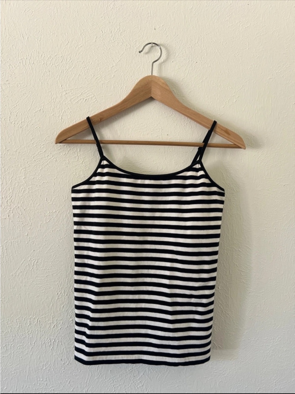 a.n.a Black & White Striped Cami Tank